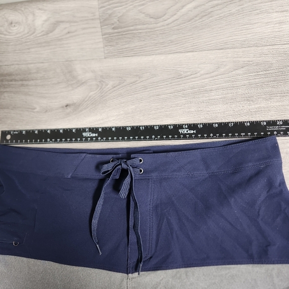 Toad and Co Blue Gray Shorts 36 Trunks Swim Boardshorts Drawstring Pockets Light - Picture 5 of 9